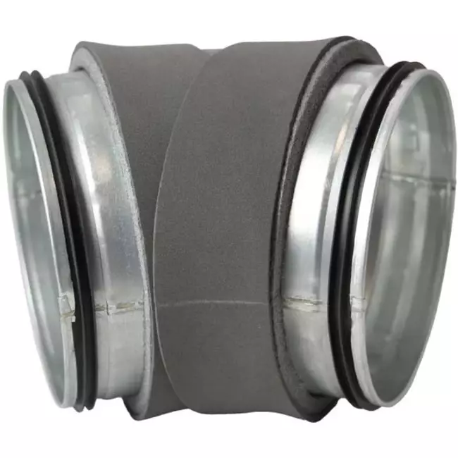 Thermoduct 13 mm bøjningsdiameter 125 mm 45 grader isoleret