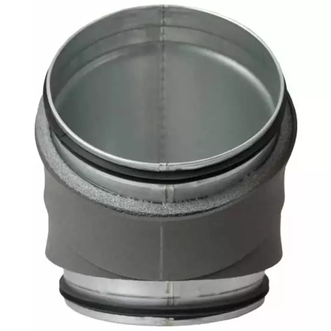 Thermoduct 13 mm bøjningsdiameter 125 mm 45 grader isoleret
