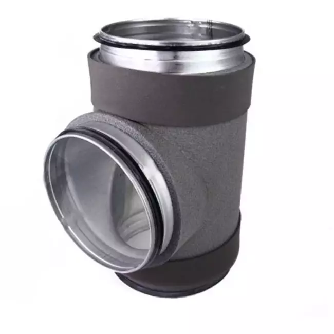 Termoduktisoleret T-stykke diameter 250 mm med samlestykke til 200 mm