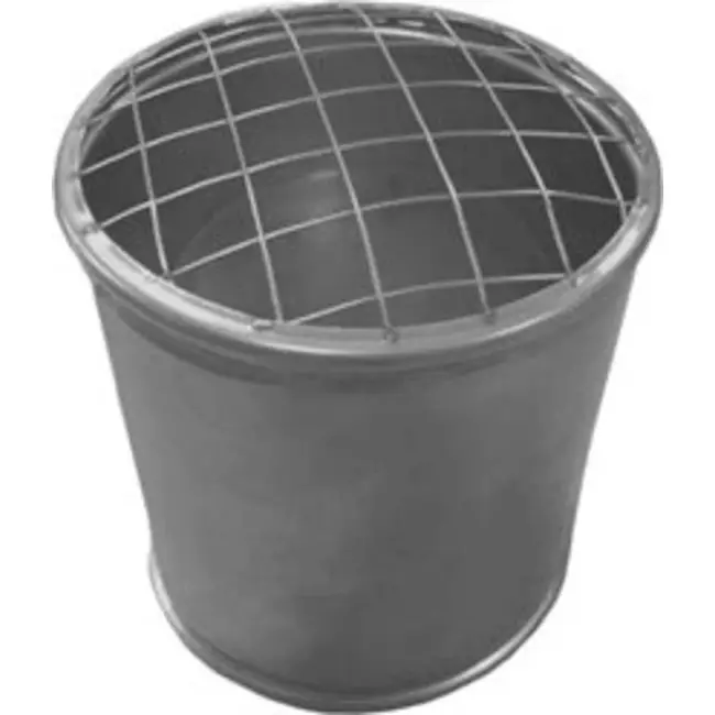 Topsektion åben med maskediameter 180 mm