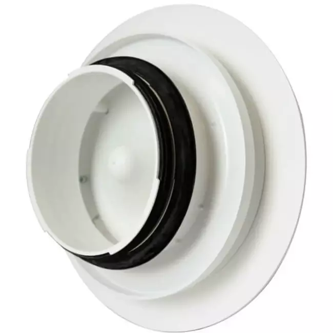 Vent-Axia UniflexPlus RVG 125 mm styrbar ventil stor - hvid