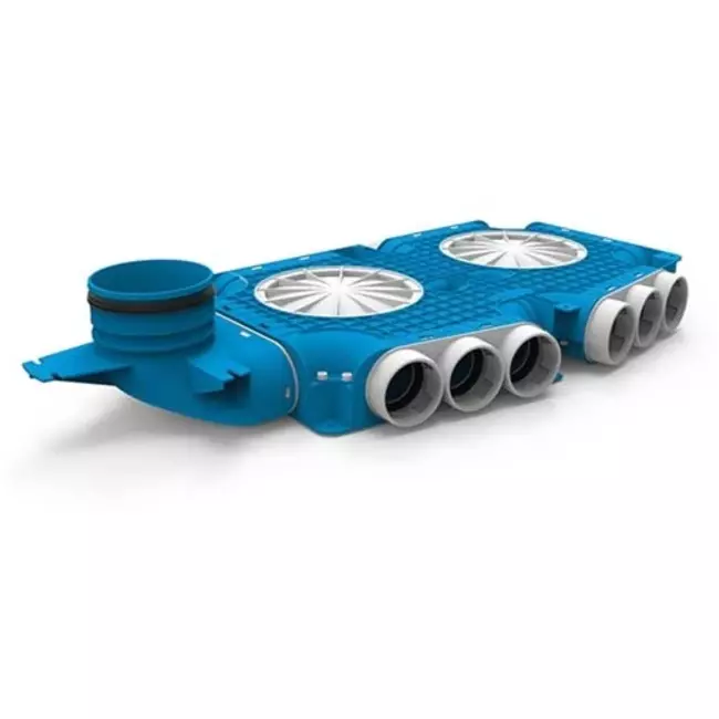 Vent-Axia UniflexPlus-kompositmanifold 15 x Ø 69 mm med lodret studs Ø 125 mm