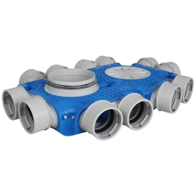 UniflexPlus ventilation sub-distributionsboks 12x Ø 90 mm med tud Ø 125 mm