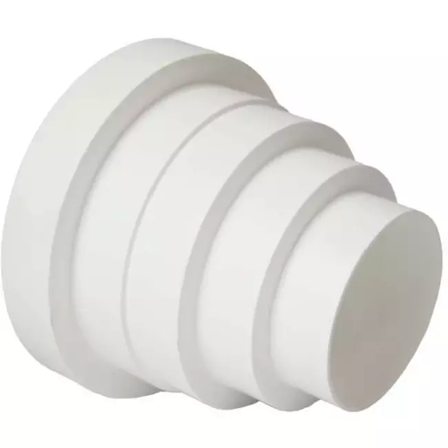 Ventilation i plast, universal, reduktioner, til diameter 80 – 150 mm VA80
