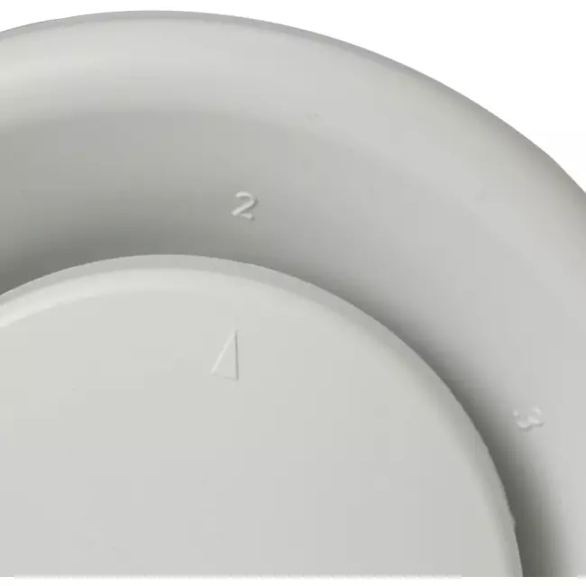 Zehnder-udsugningsventil plastik 125mm hvid indpakket - STK 1 100/125