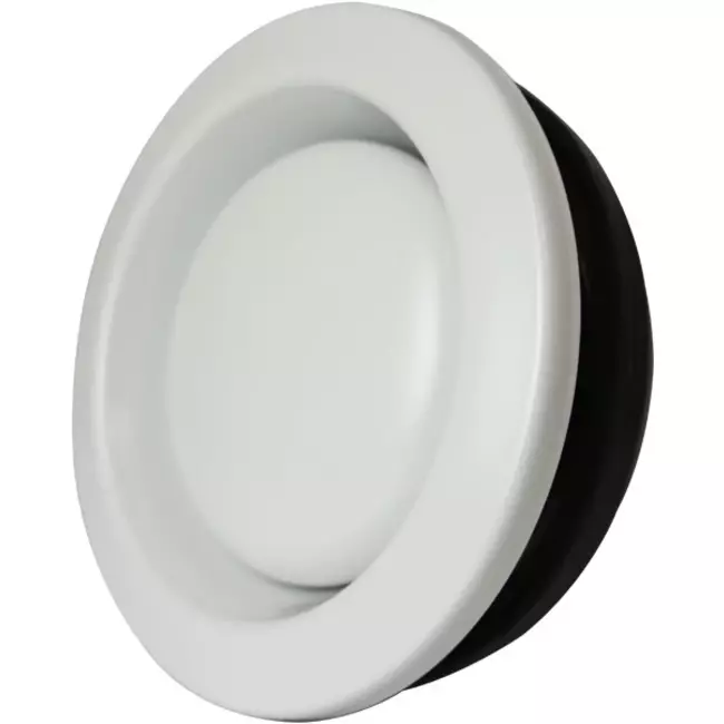 Zehnder-udsugningsventil metal 125mm hvid - STB 1-125