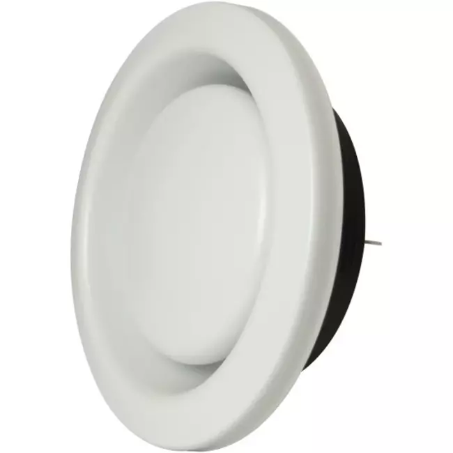 Zehnder-udsugningsventil metal 125mm hvid - STB 2-125