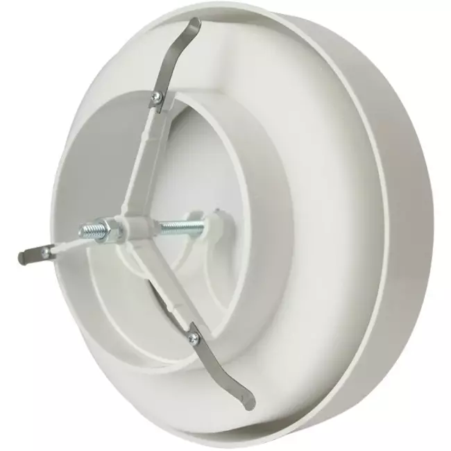 Ventilationsforsyningsventiler i plastik 125mm RAL 9003 med friktionsfjedre - VST125