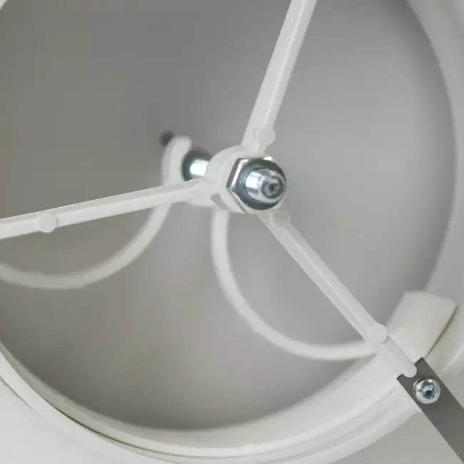 Ventilationsforsyningsventiler i plastik 125mm RAL 9003 med friktionsfjedre - VST125