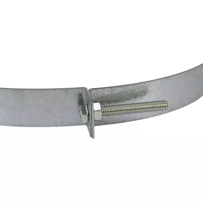 Sendzimir-galvaniseret gulvbeslag Ø 250 mm (245-265)