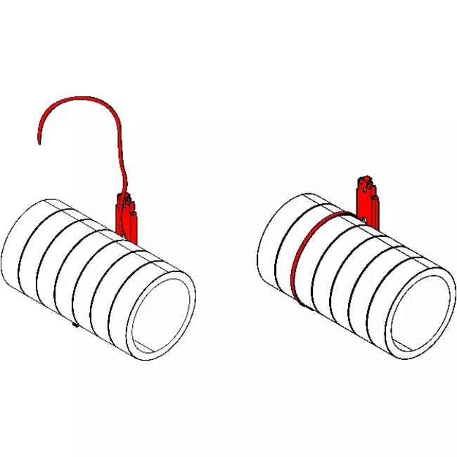 Ophængsbeslag til isoleret rør 125/160/200 mm