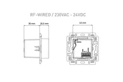 Duco-kontrolafbryder RF/BAT sort