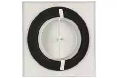 Udsugningsventilationsventil i metal, firkantet Ø 100 mm hvid med friktionsfjedre - DVSQ100
