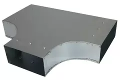 T-stykke 90 grader 300x80 mm - 170x80 mm til kanalføring