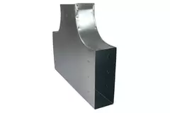 T-stykke 90 grader 300x80 mm - 170x80 mm til kanalføring