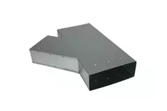 T-stykke 45 grader 220x80 mm - 170x80 mm til kanalføring