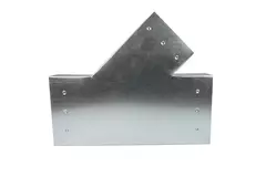 T-stykke 45 grader 220x80 mm - 170x80 mm til kanalføring
