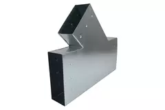 T-stykke 45 grader 220x80 mm - 170x80 mm til kanalføring
