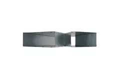 T-stykke 45 grader 220x80 mm - 170x80 mm til kanalføring