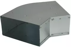 Bøj 45 grader 170x80 mm vandret til kanalføring