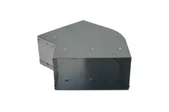 Bøj 45 grader 170x80 mm vandret til kanalføring