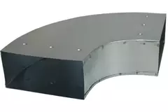 Bøj 90 grader 170x80 mm vandret til kanalføring