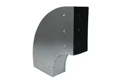 Bøj 90 grader 170x80 mm vandret til kanalføring
