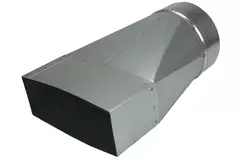Adapter 170x80 mm til diameter 150 mm til kanalføring
