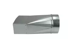 Adapter 170x80 mm til diameter 150 mm til kanalføring