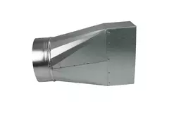 Adapter 170x80 mm til diameter 150 mm til kanalføring