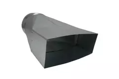 Adapter 170x80 mm til diameter 150 mm til kanalføring