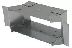 Sidetilslutning 170x80 mm til rektangulære kanaler