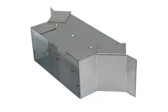 Sidetilslutning 170x80 mm til rektangulære kanaler