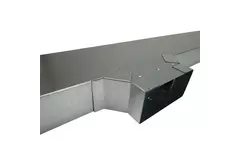Sidetilslutning 170x80 mm til rektangulære kanaler