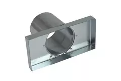 Låg 170x80 mm med tilslutning diameter 80 mm til indløbskanal