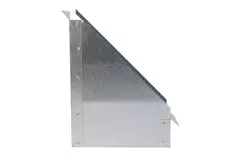 Sideforbindelse 170 mmx80 mm 45 grader til rektangulær indsugningskanal
