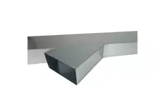 Sideforbindelse 170 mmx80 mm 45 grader til rektangulær indsugningskanal