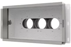 Vent-Axia Uniflexplus vægkollektor med bagtilslutning, isoleret 3 x Ø69mm til flad kanal 300 x 150 mm