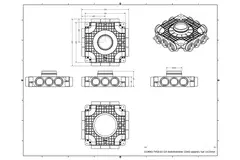 Vent-Axia UniflexPlus-kompositfordeler 12 x Ø 69 mm sideindgangstuds Ø 160 mm