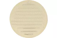 Ventilationsrist i metal rund Ø125 mm beige - MR125Y