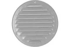 Ventilationsrist i metal rund Ø125 mm grå - MR125P