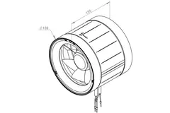 Kanalventilator 160 mm blandet flow ETAMASTER - EM 160 EC 02
