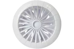 Rund badeværelsesventilator i hvid med timer – Ø 150 mm – aRid 150 BB TS