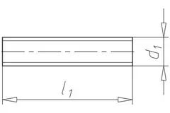 Gevindstangsstykke M8 x 20mm (100 stk.)