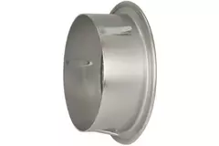 Rund ventilationsrist i metal med monteringsmuffe Ø 180 mm aluminium – DWRA180S