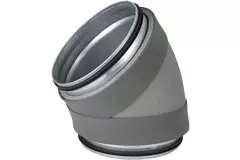Thermoduct 13 mm bøjningsdiameter 125 mm 45 grader isoleret