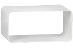 Samlestykke med muffer i plastik, rektangulær 110x55 mm – KSF