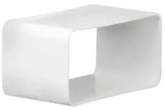 Samlestykke med muffer i plastik, rektangulær 110x55 mm – KSF