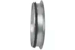 Flad muffe Ø80 mm (90°) – galvaniseret