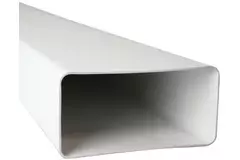 Rektangulært ventilationsrør i plast, 110 x 55 m L=0,5 meter – K-0,5